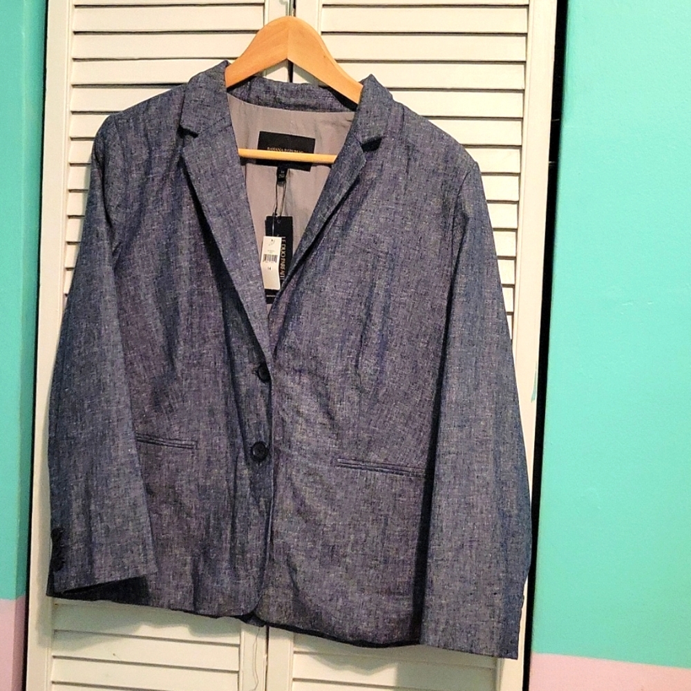 Banana Republic Chambray Blazer
